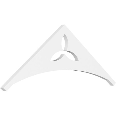 Ekena Millwork Pitch Naple Architectural Grade PVC Gable Pediment, 36"W x 13 1/2"H x 1"P (9/12) GPP036X014X100NAP